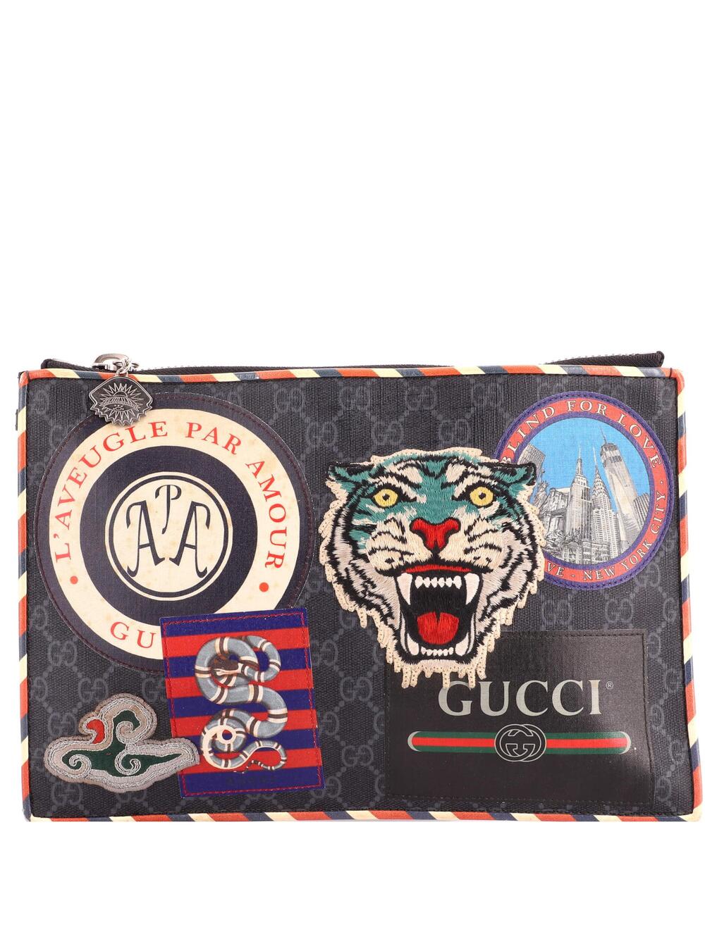 Gucci Night Courrier Pouch Gg Coated #374194G76B